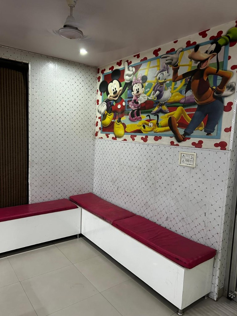 Child-friendly clinic waiting room